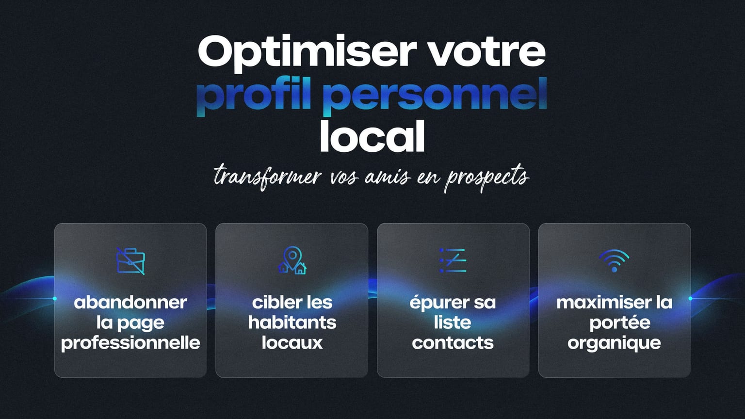 Schéma : Optimiser votre profil personnel local