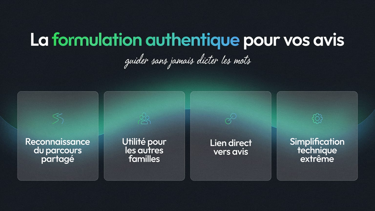 Schéma : La formulation authentique pour vos avis