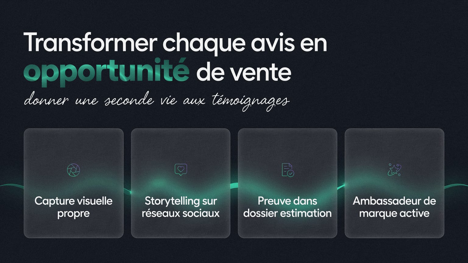 Schéma : Transformer chaque avis en opportunité de vente