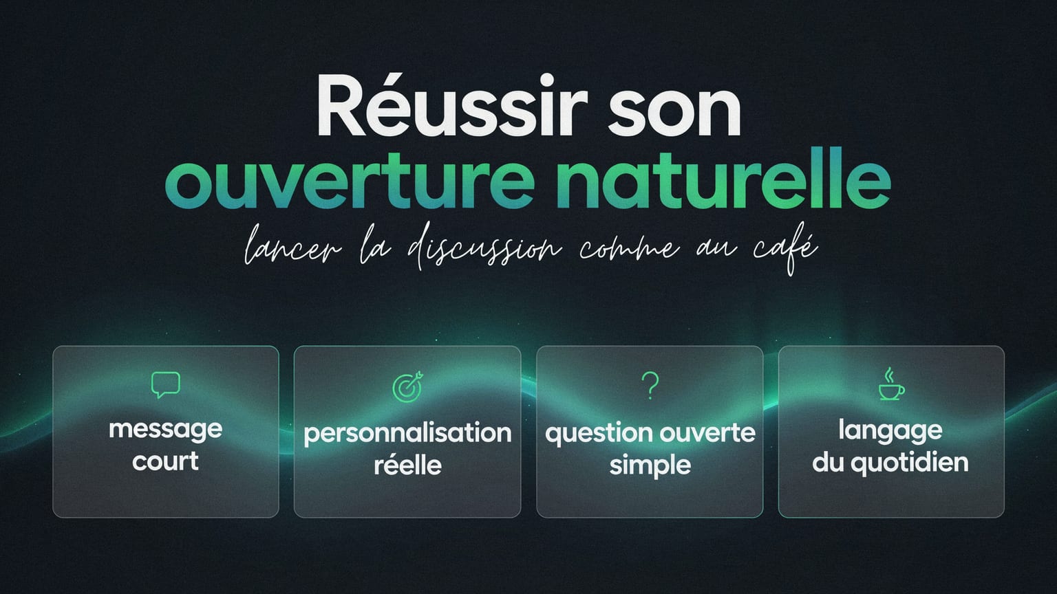 Schéma : Réussir son ouverture naturelle