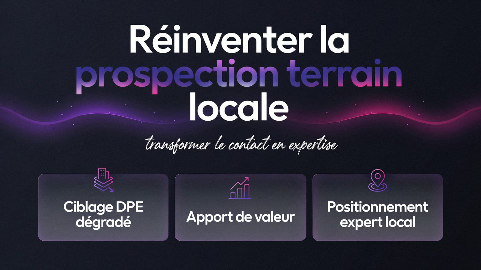 Schéma : Réinventer la prospection terrain locale