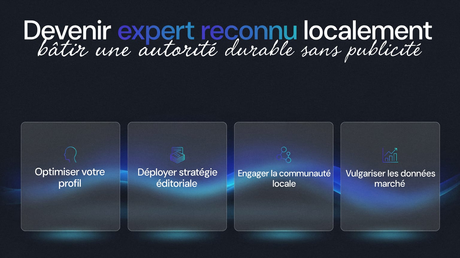 Schéma : Devenir expert reconnu localement