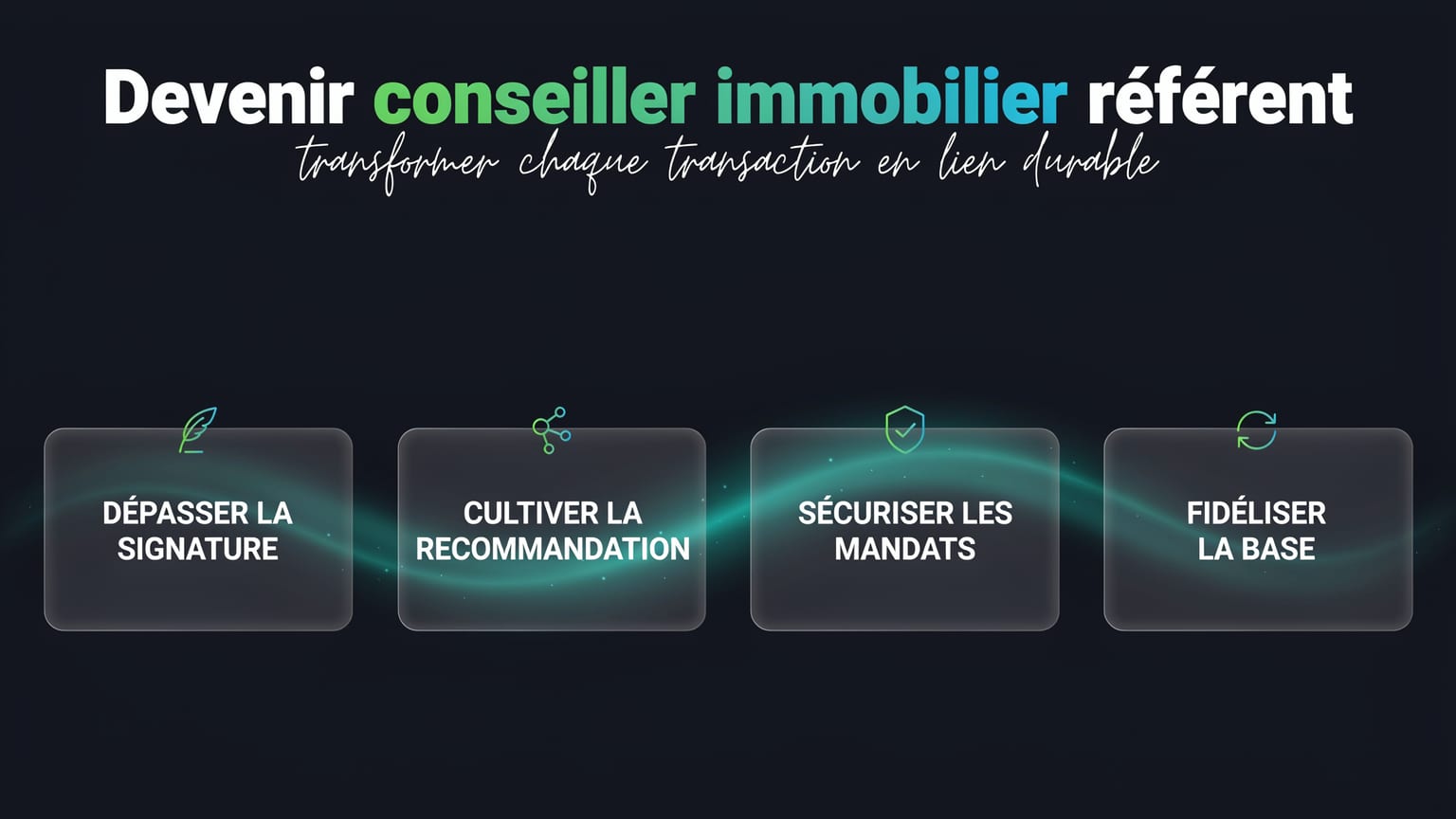 Schéma : Devenir conseiller immobilier référent