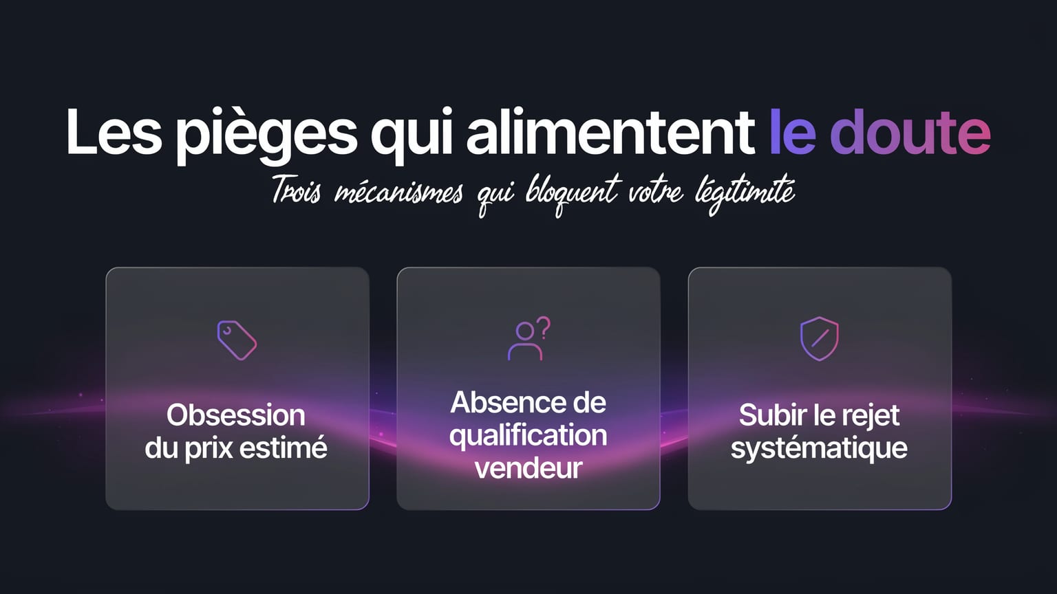 Schéma : Les pièges qui alimentent le doute