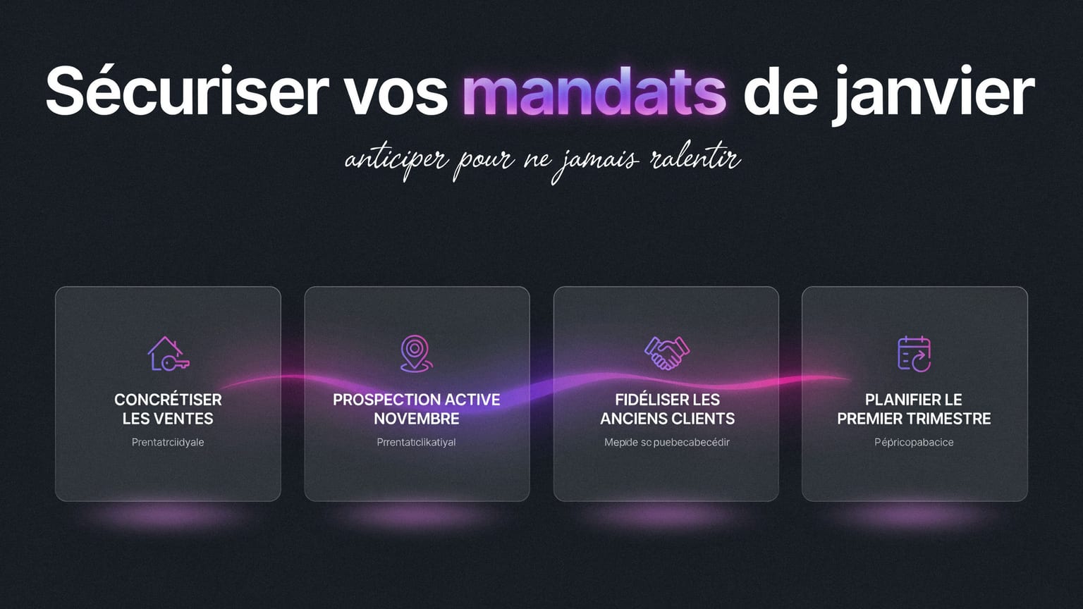 Schéma : Sécuriser vos mandats de janvier