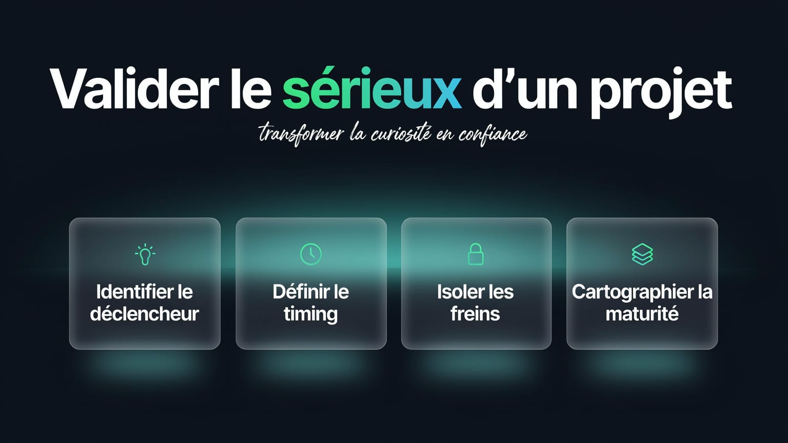 Schéma : Valider le sérieux d'un projet