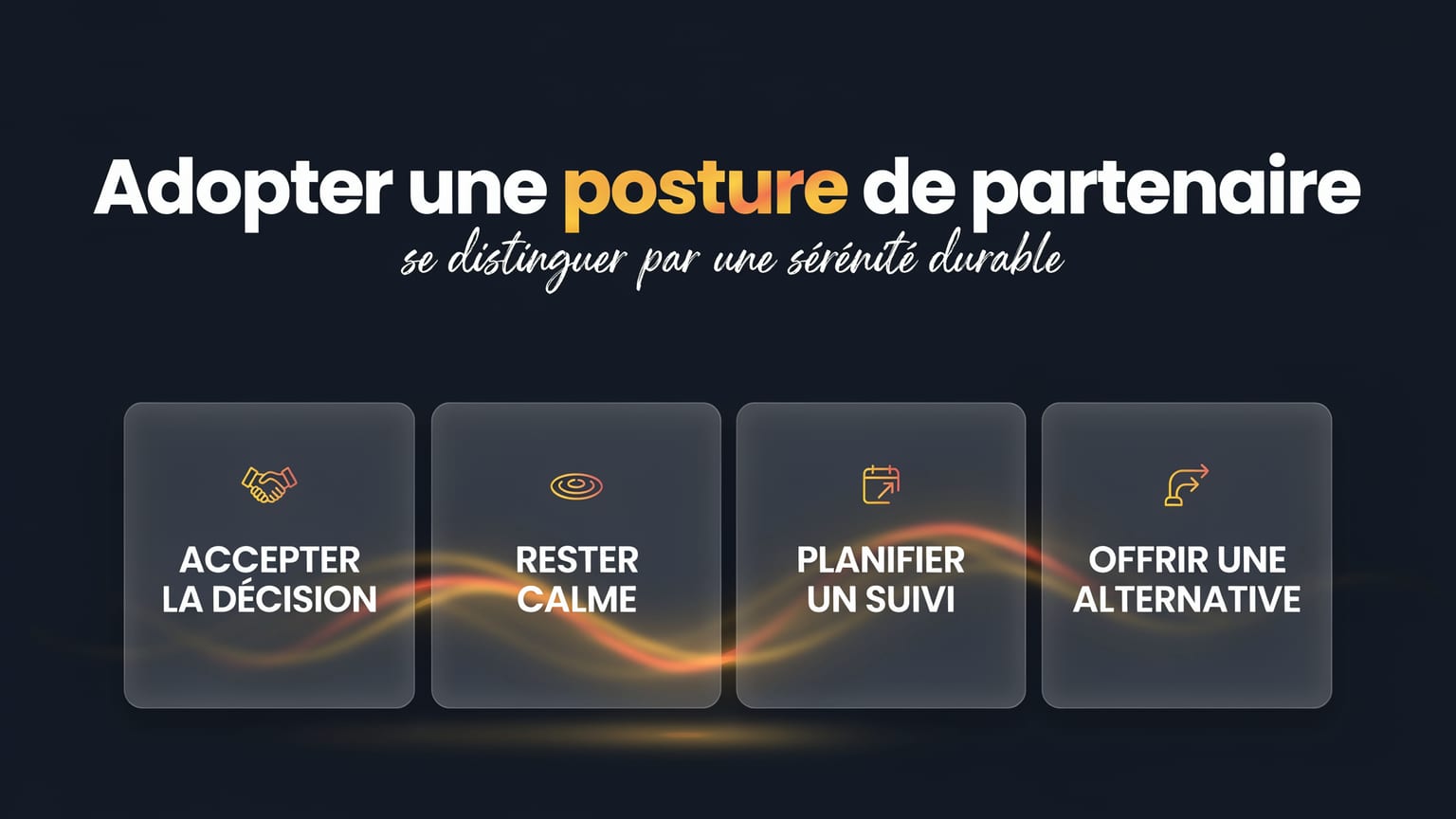 Schéma : Adopter une posture de partenaire