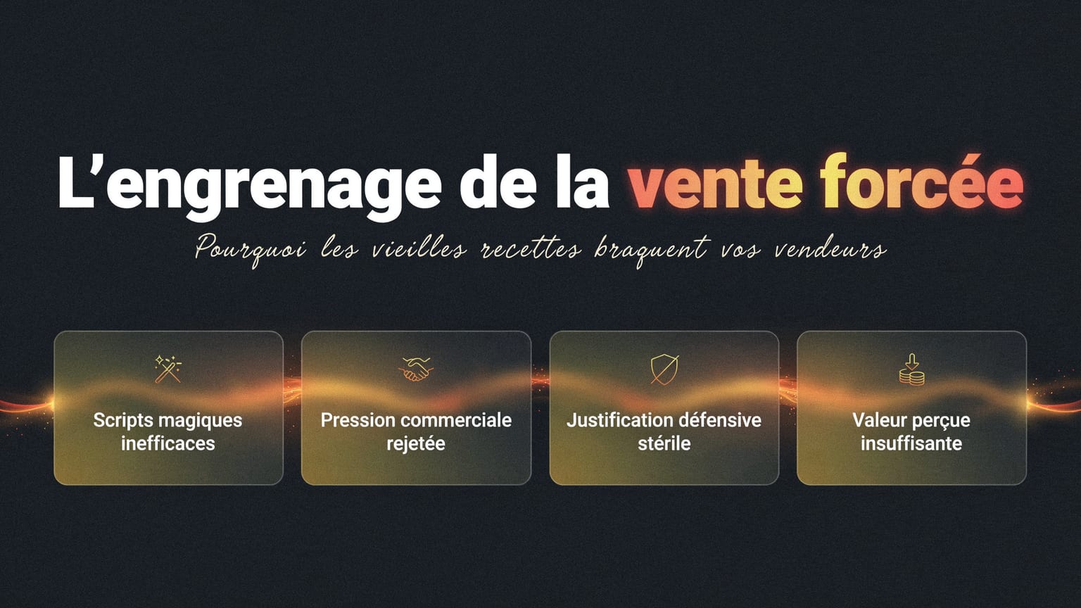 Schéma : L'engrenage de la vente forcée
