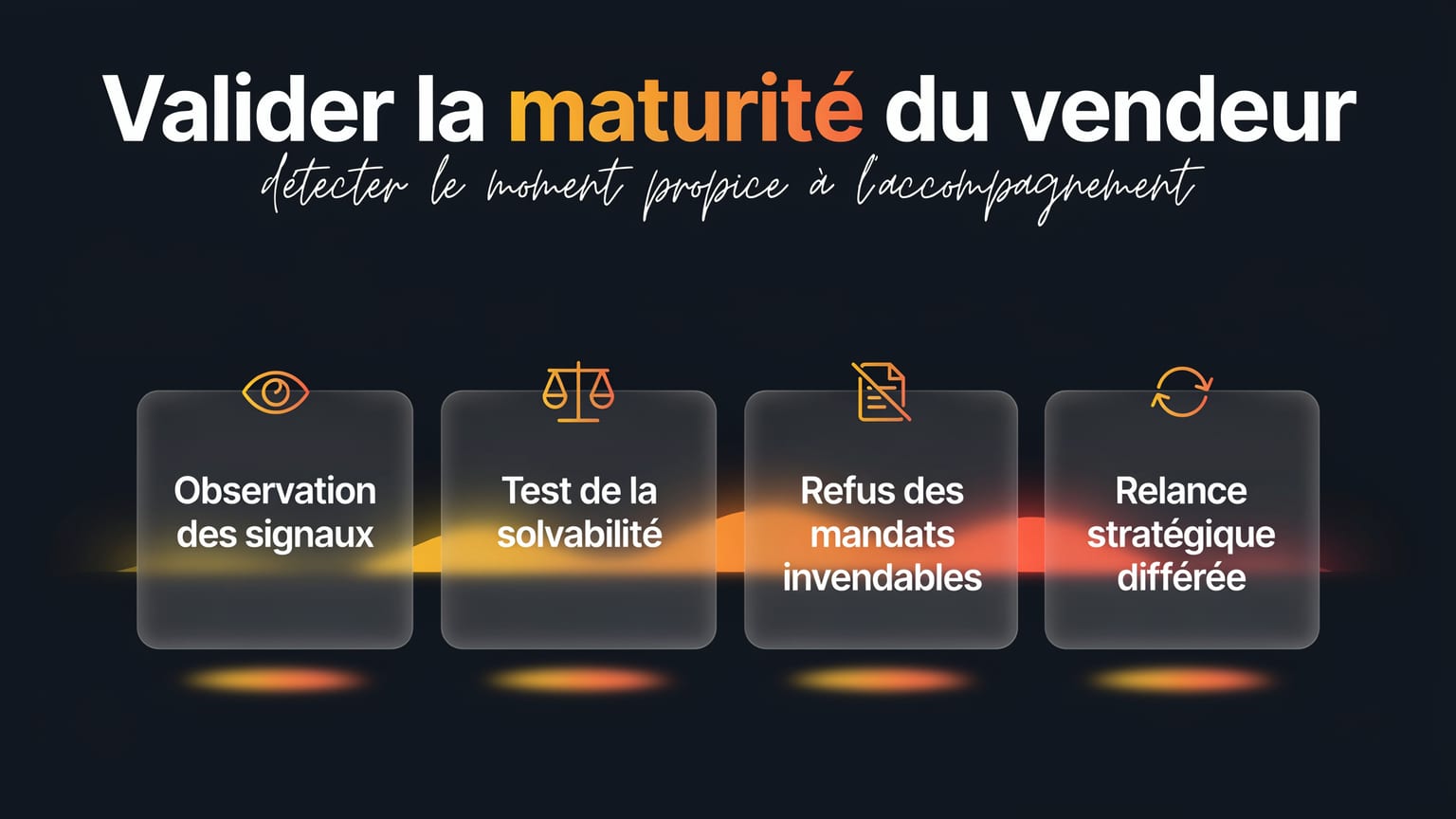 Schéma : Valider la maturité du vendeur