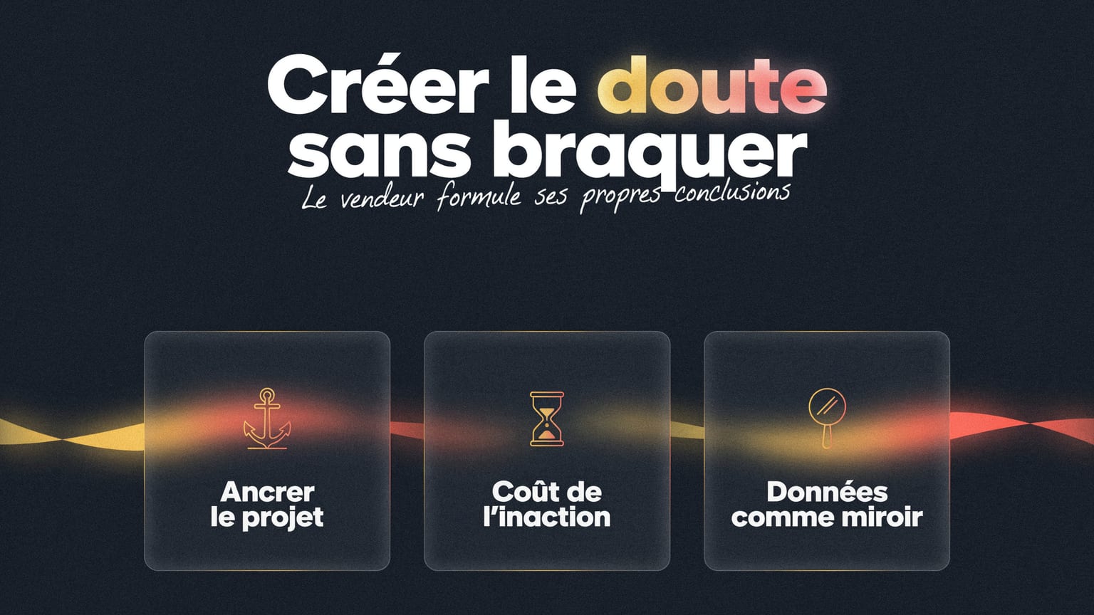 Schéma : Créer le doute sans braquer