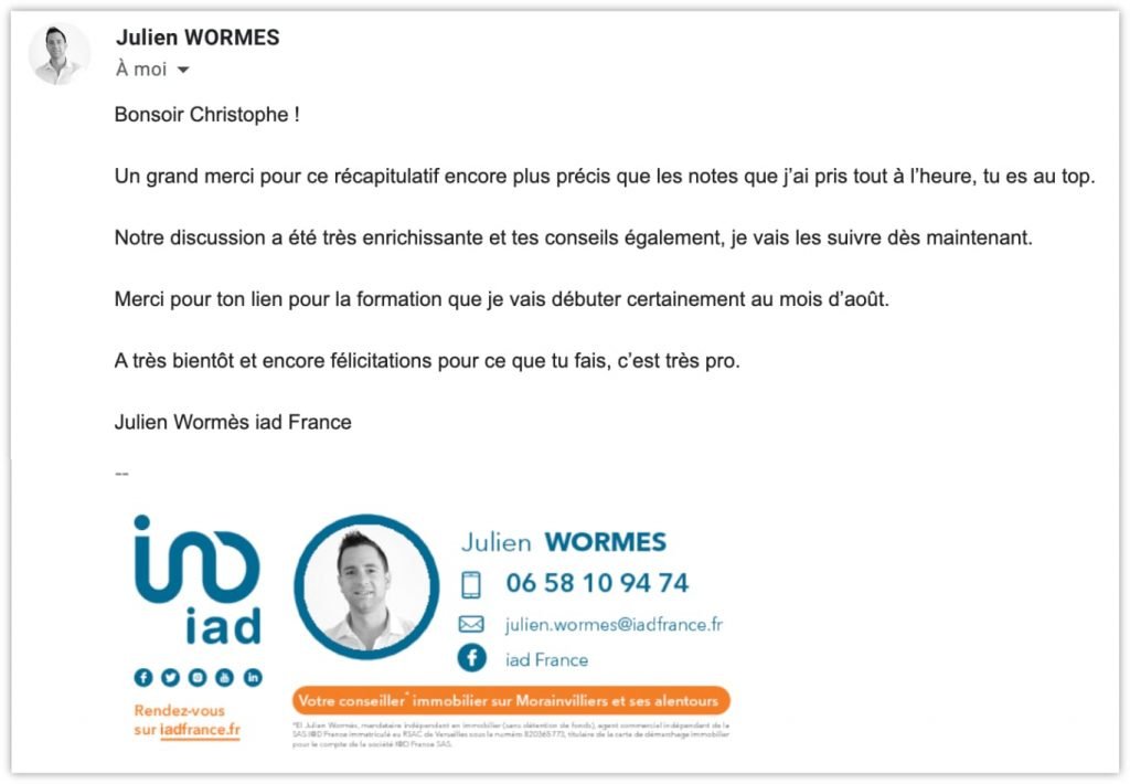 Temoignage Julien Wormes