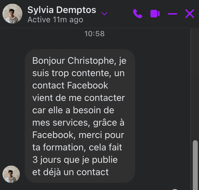 Sylvia Demptos temoignage