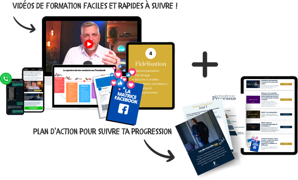 Mockup Conseiller Immobilier 5D avec titres