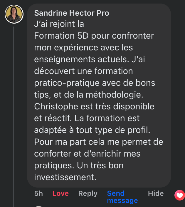 Temoignage sandrine hector