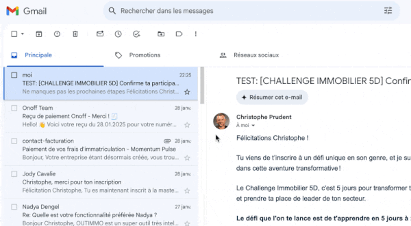 Ajout contact email ajout contact email