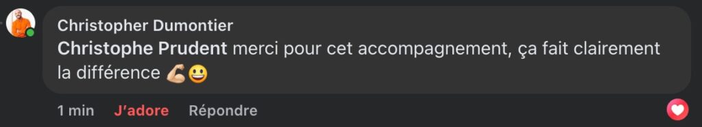 Commentaire temoignage Christopher